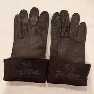 U.S. Air Force Flying Leather Gloves - Dark Brown